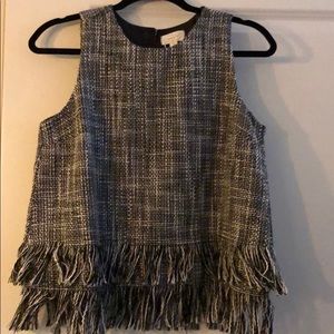 Black & White Sleeveless Top